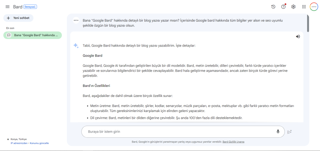 Google Bard Artık Türkçe google bard icerik 1024x483 - Google Bard Artık Türkçe